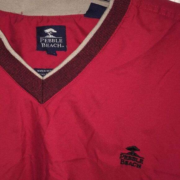 Red Pebble Beach SS water resistant golf jacket M - Picture 2 of 2